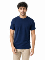 Men's Premium 100% Cotton Round Neck Half Sleeve T-Shirt