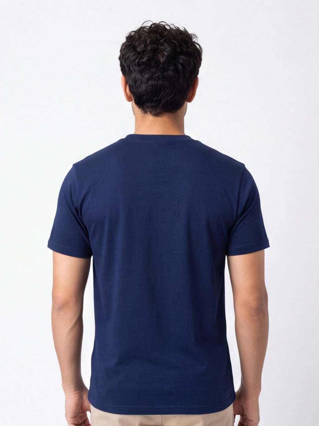 Men's Premium 100% Cotton Round Neck Half Sleeve T-Shirt
