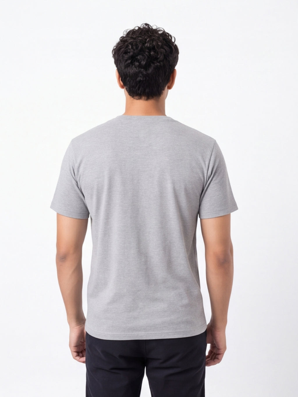 Men's Essential 100% Cotton Round Neck Half Sleeve T-Shirt | 180+ GSM | Bio-Washed