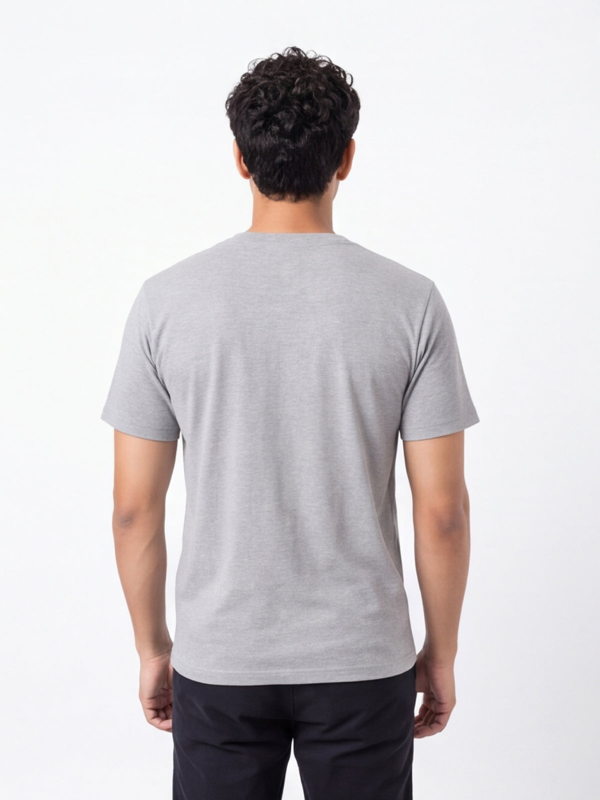 Men's Essential 100% Cotton Round Neck Half Sleeve T-Shirt | 180+ GSM | Bio-Washed
