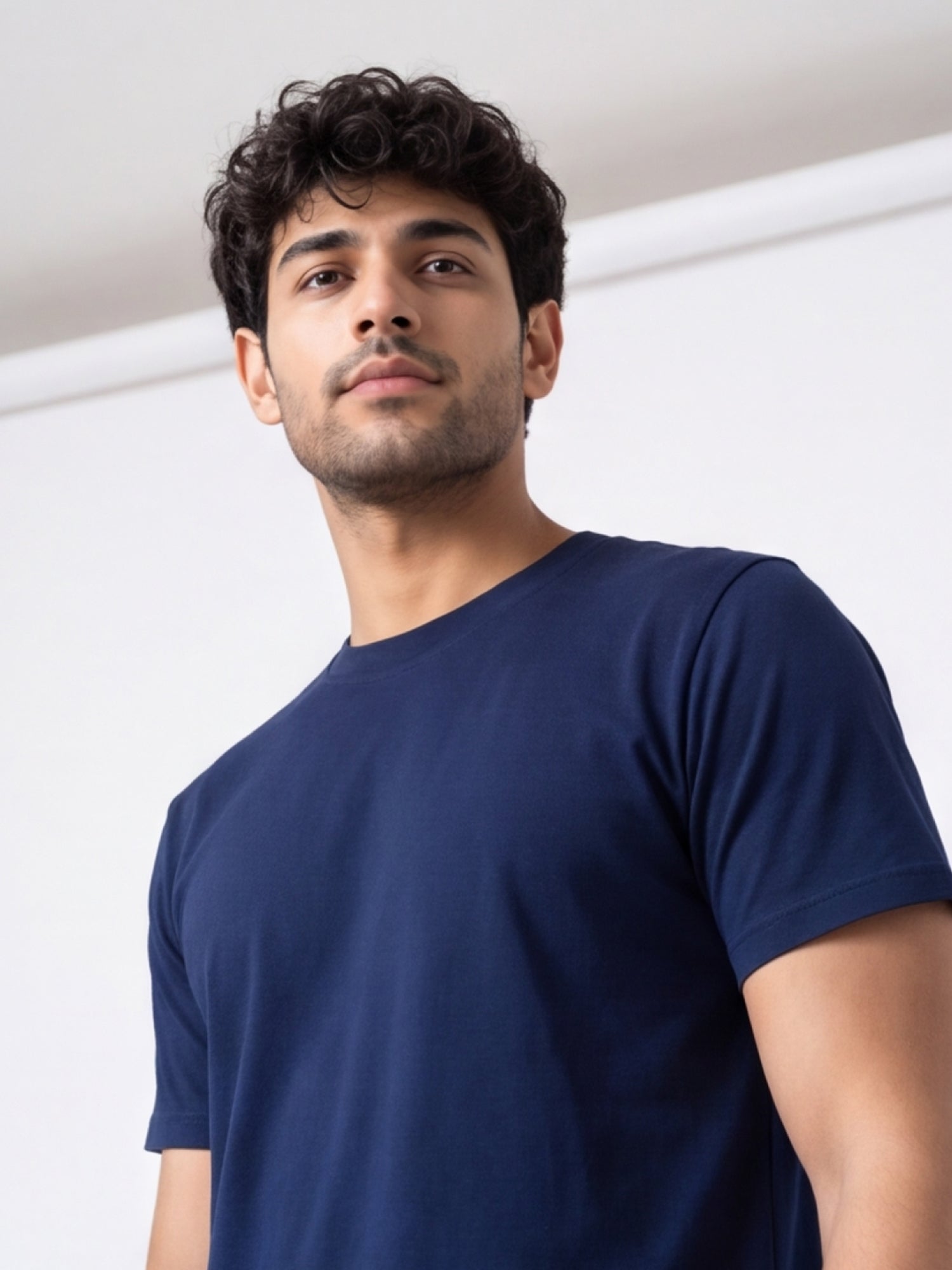 Men's Premium 100% Cotton Round Neck Half Sleeve T-Shirt