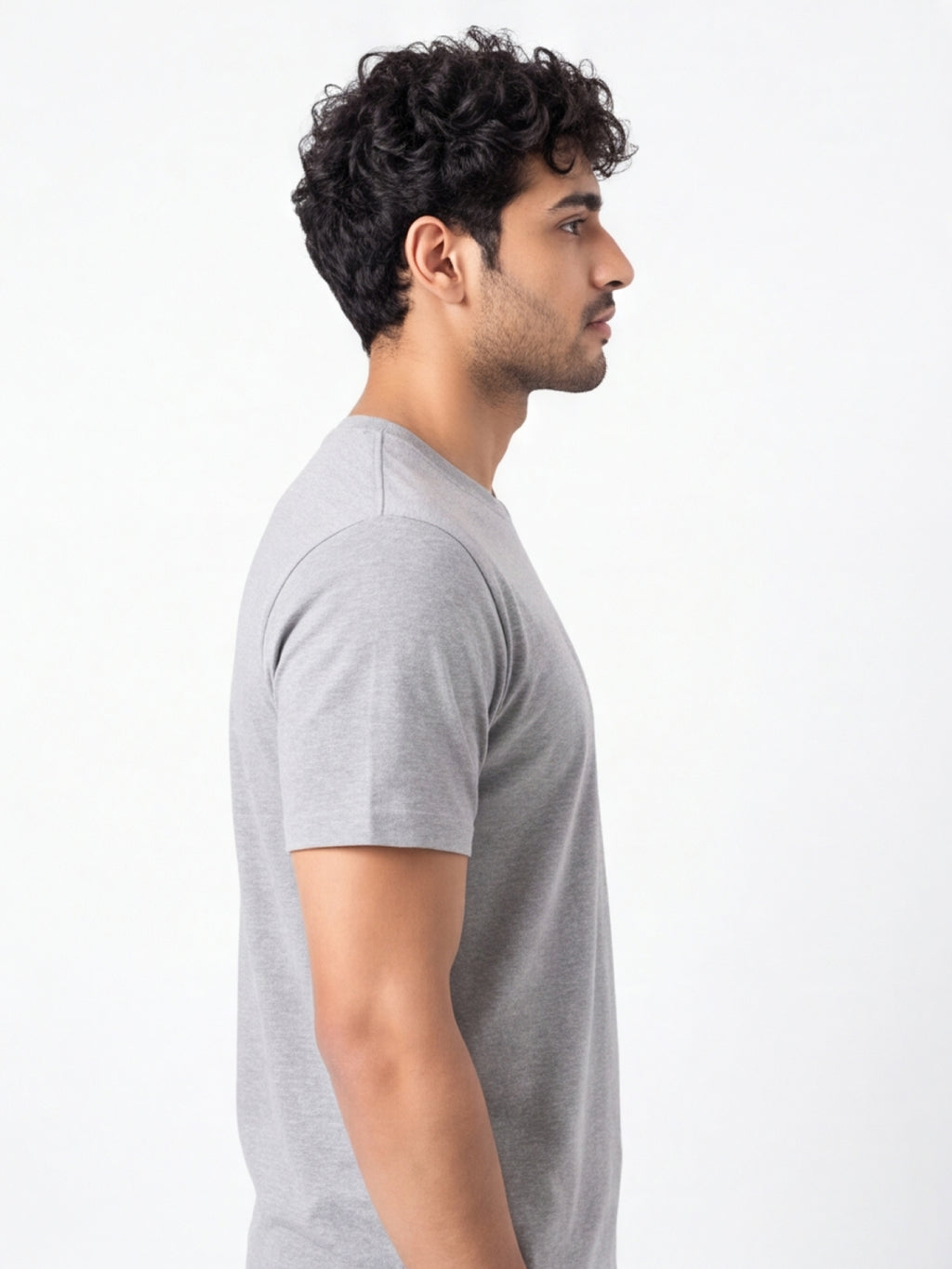 Men's Essential 100% Cotton Round Neck Half Sleeve T-Shirt | 180+ GSM | Bio-Washed