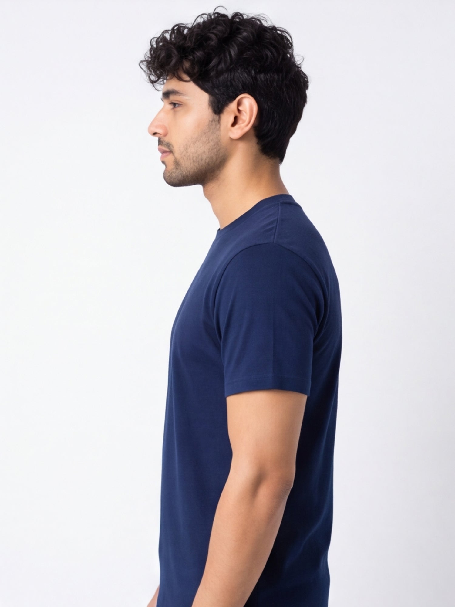 Men's Premium 100% Cotton Round Neck Half Sleeve T-Shirt