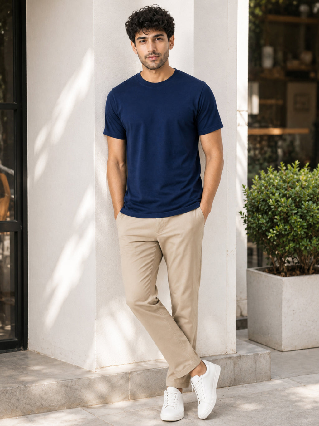 Men's Premium 100% Cotton Round Neck Half Sleeve T-Shirt