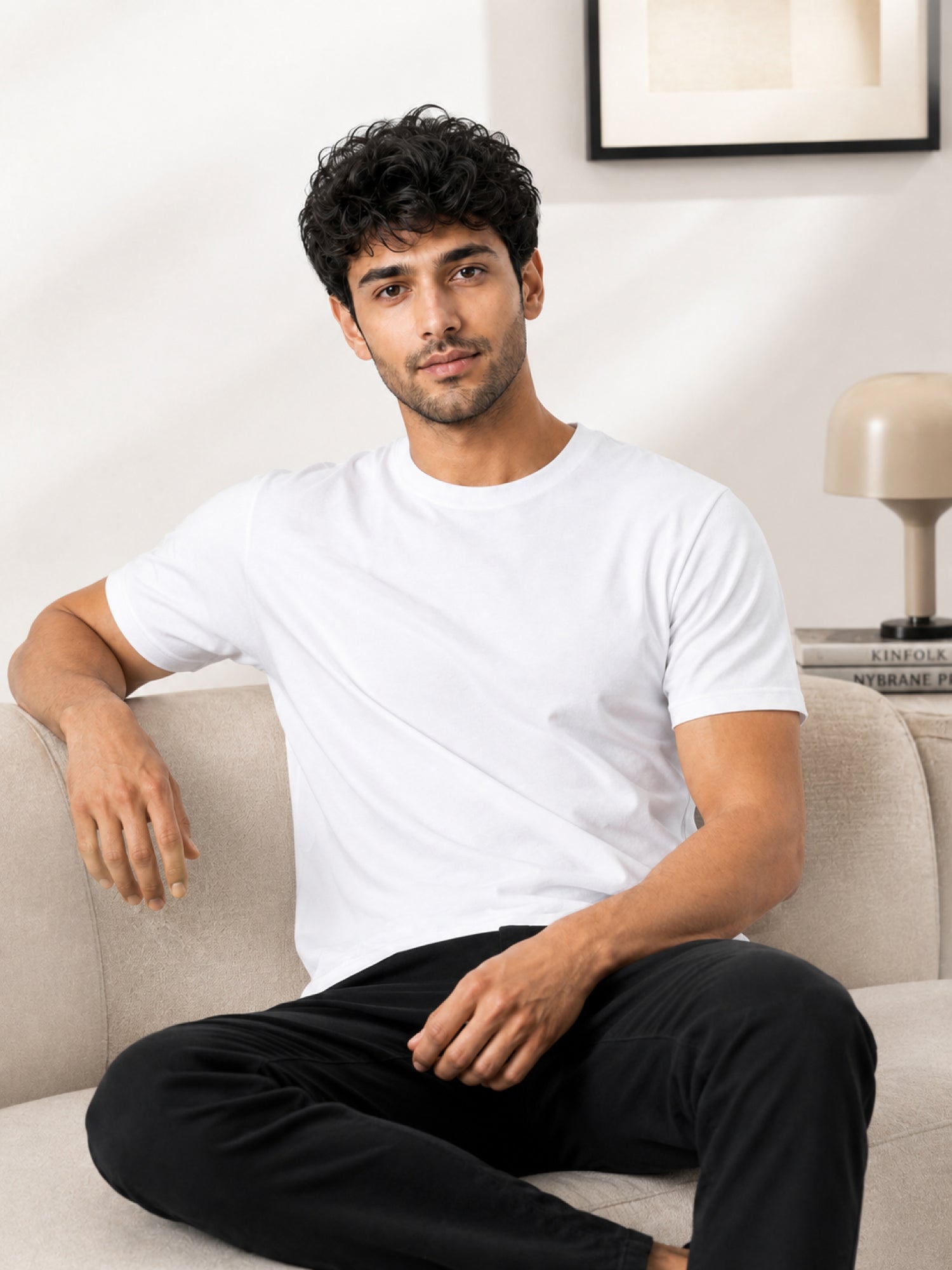 Men's Premium 100% Cotton Round Neck Half Sleeve T-Shirt