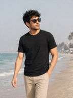 Men's Premium 100% Cotton Round Neck Half Sleeve T-Shirt