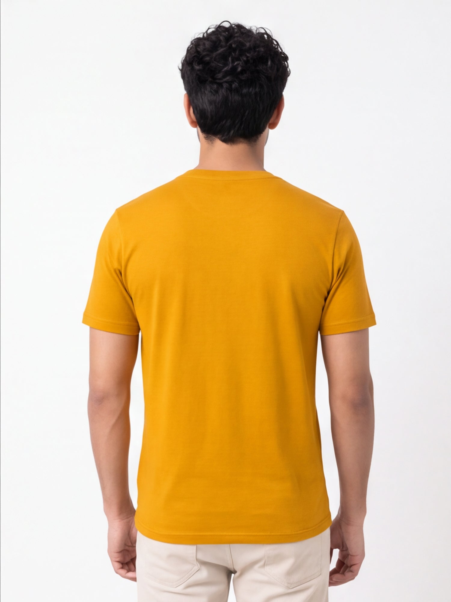 Men's Premium 100% Cotton Round Neck Half Sleeve T-Shirt