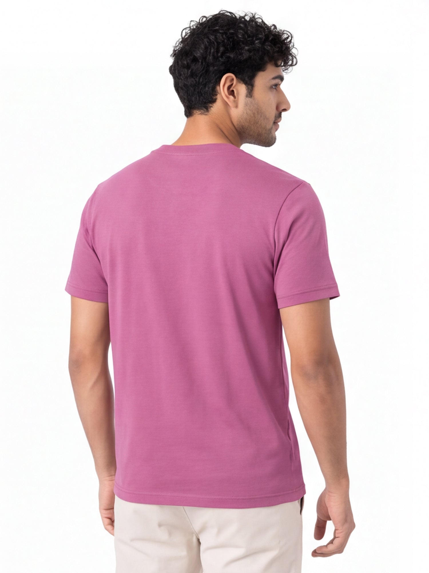 Men's Premium 100% Cotton Round Neck Half Sleeve T-Shirt