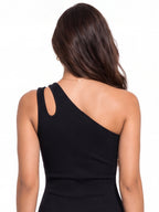Ribbed One Shoulder Dress