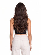 Ribbed Square Neck Crop Tank Top