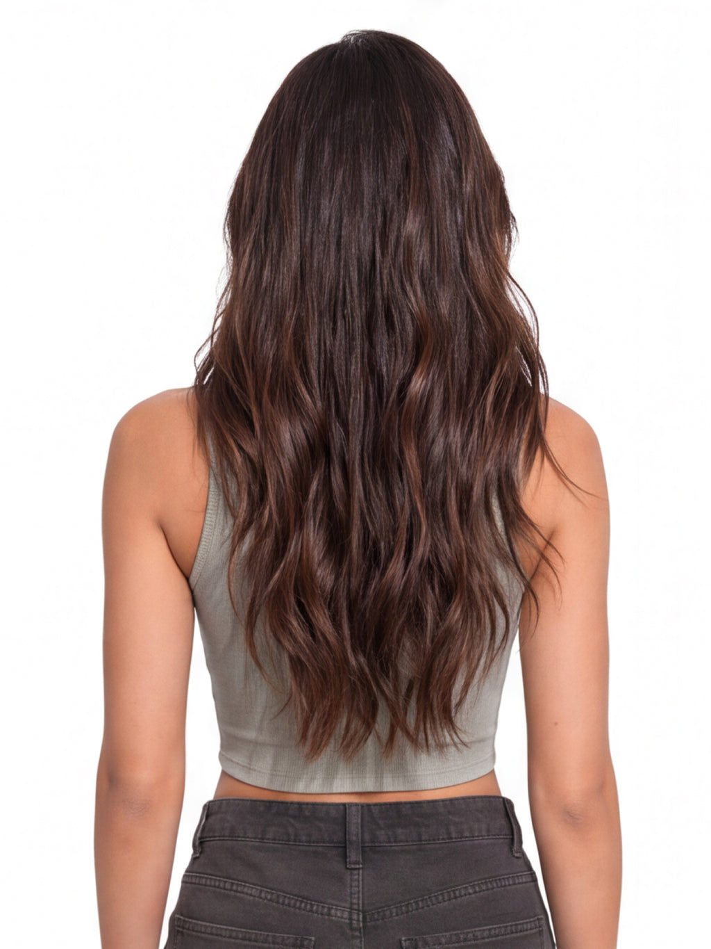 Ribbed High Neck Crop Tank Top