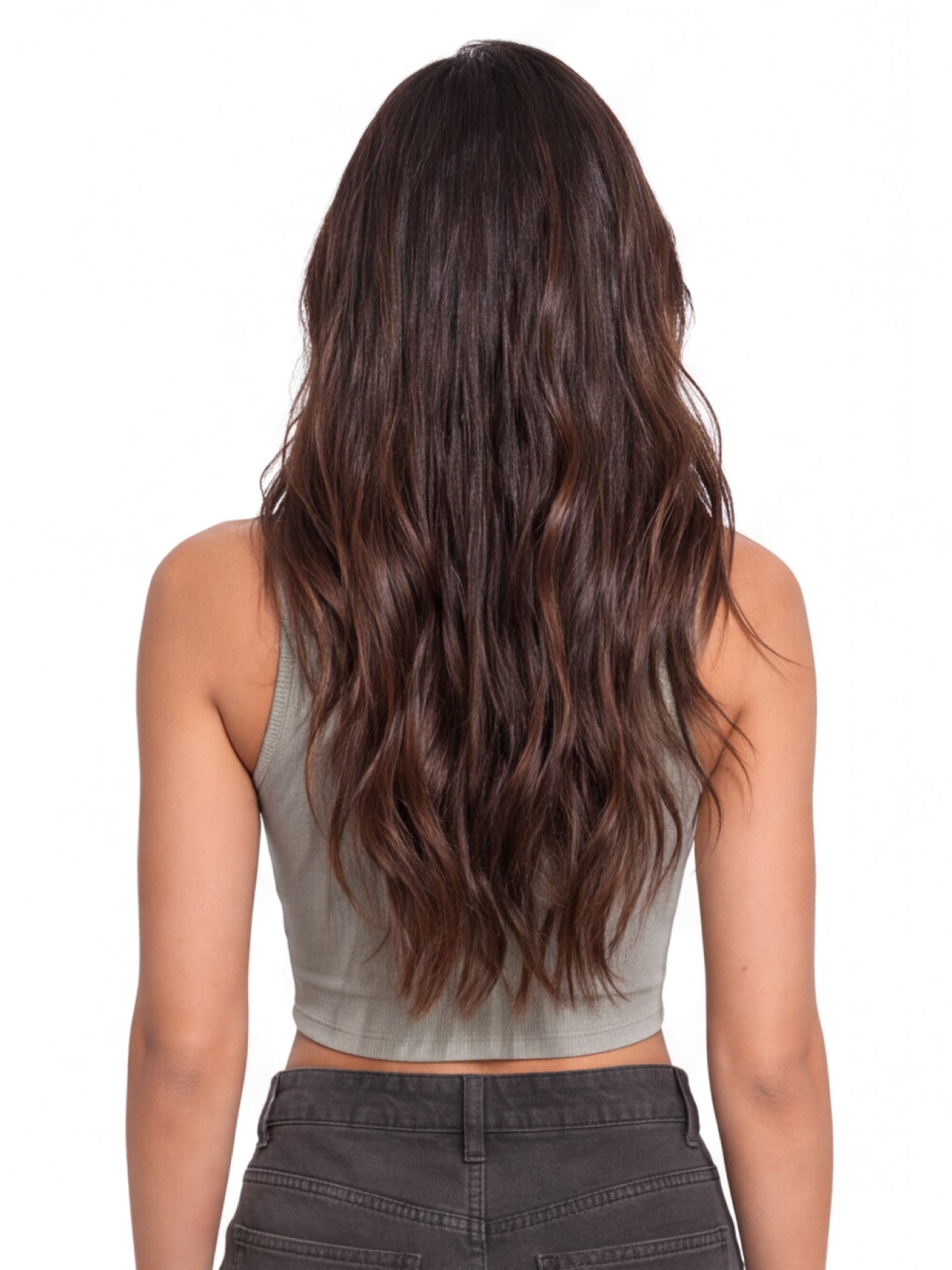 Ribbed High Neck Crop Tank Top