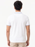 Men's 100% Cotton Ribbed Polo T-Shirt