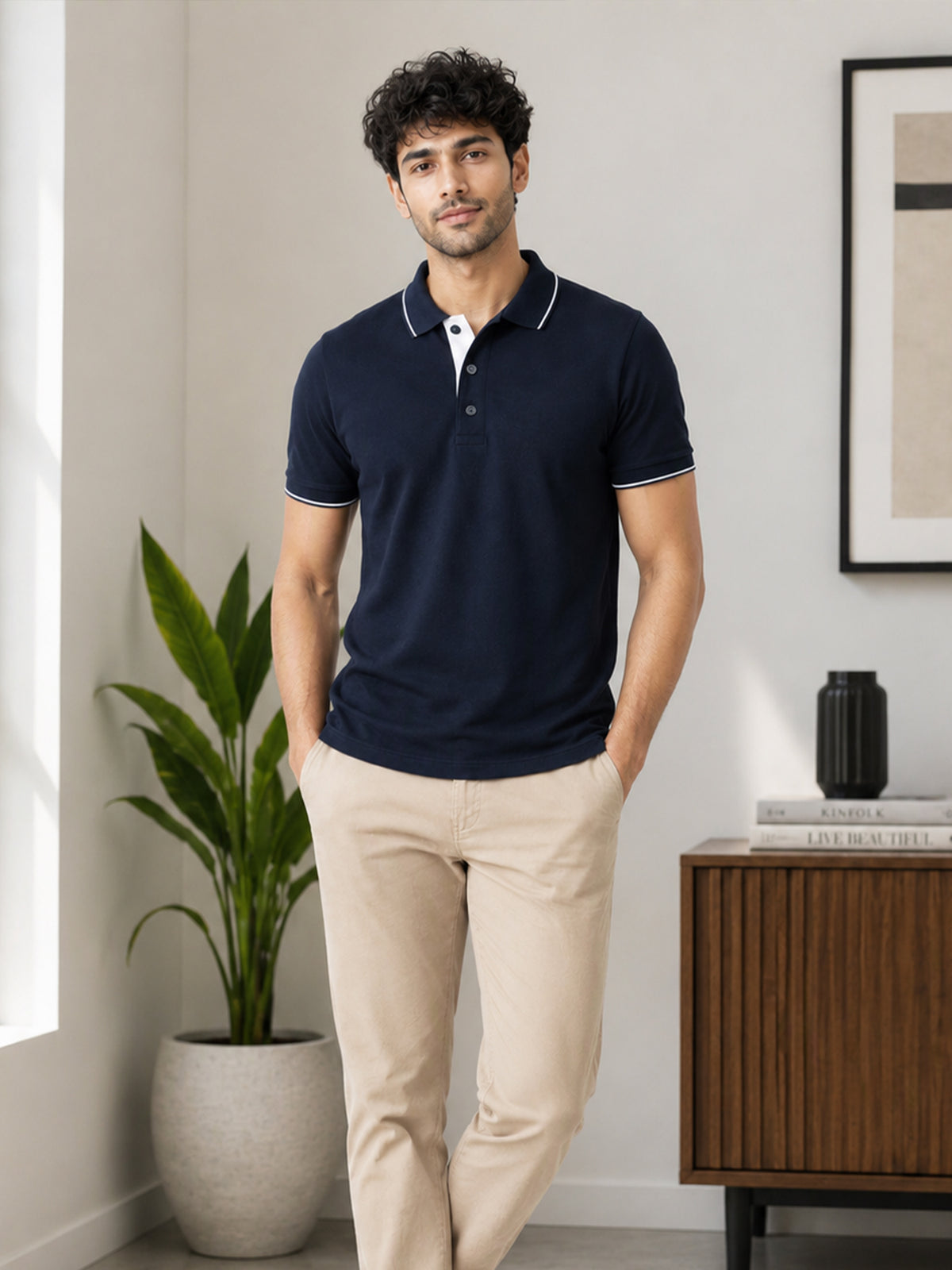 Men's 100% Organic Cotton Polo T-Shirt | 240+ GSM | 40"