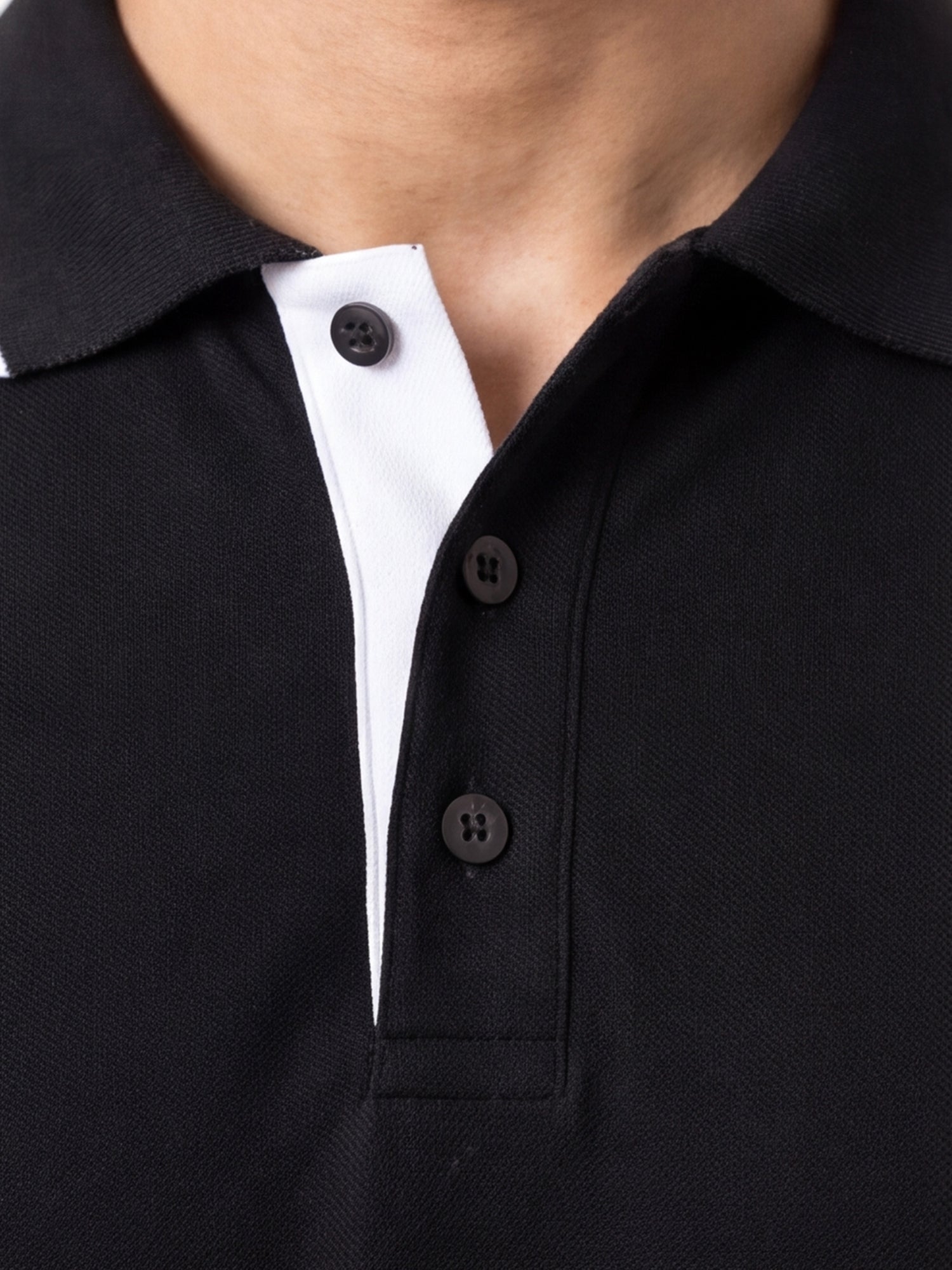 Men's 100% Cotton Ribbed Polo T-Shirt