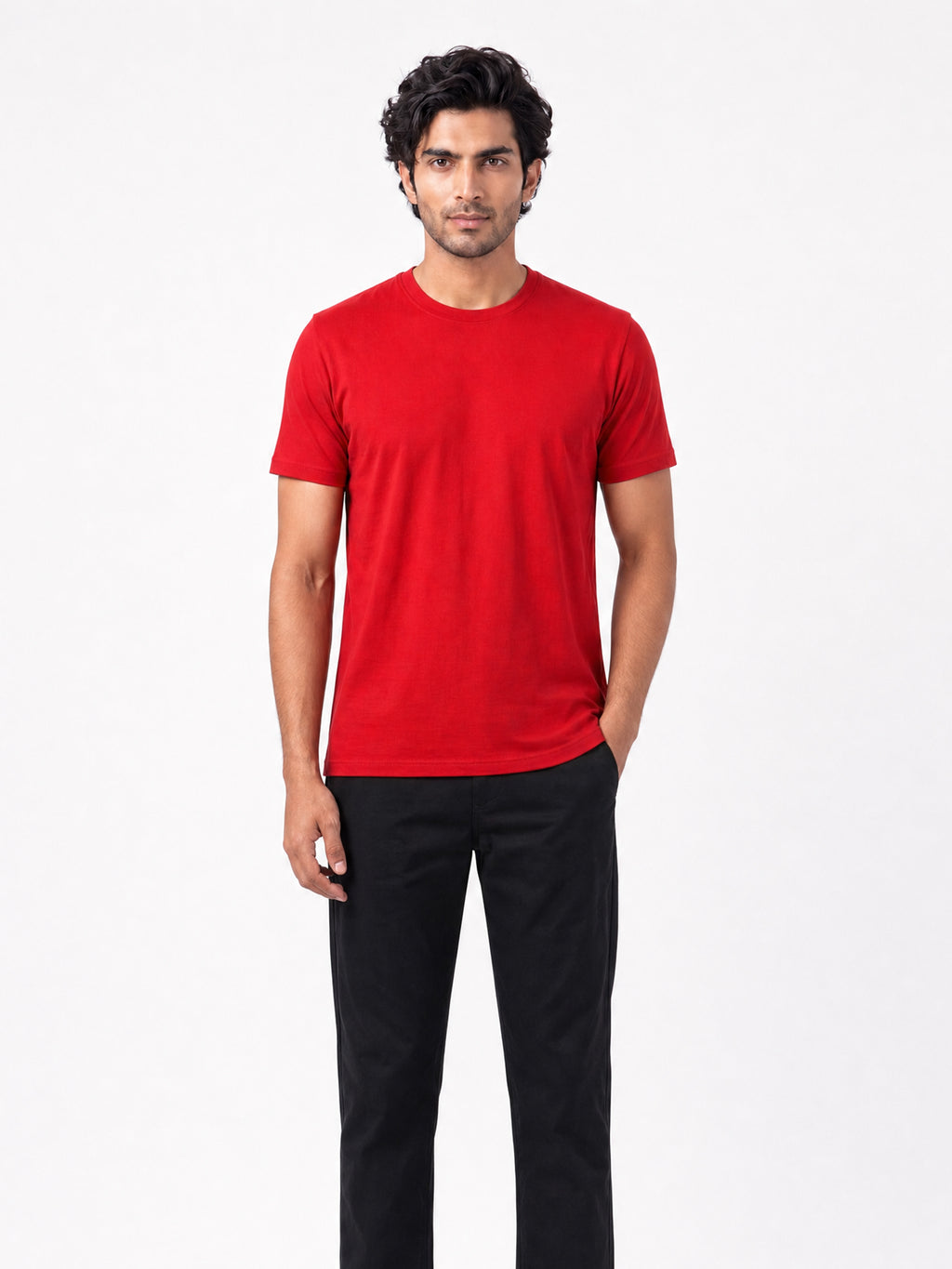 Men's Signature 100% Cotton Round Neck Half Sleeve T-Shirt | 180+ GSM | Soft Touch Finish