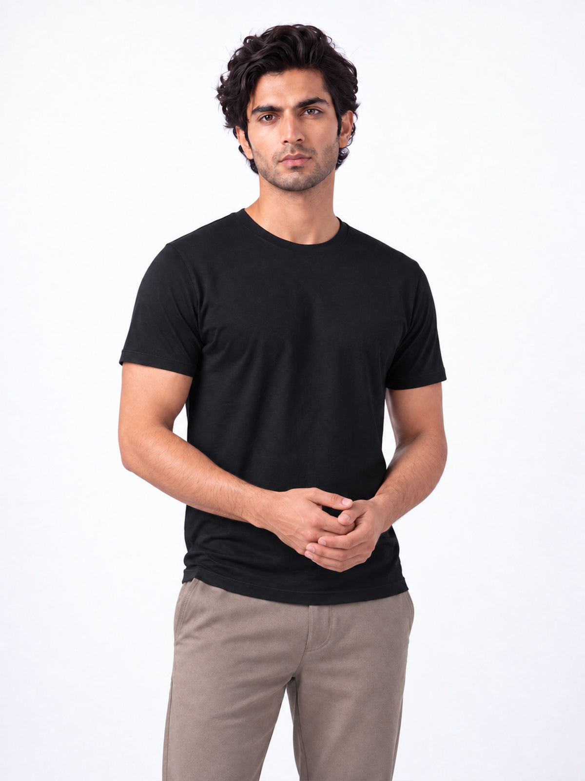 Men's Signature 100% Cotton Round Neck Half Sleeve T-Shirt | 180+ GSM | Soft Touch Finish