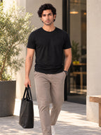 Men's Signature 100% Cotton Round Neck Half Sleeve T-Shirt | 180+ GSM | Soft Touch Finish