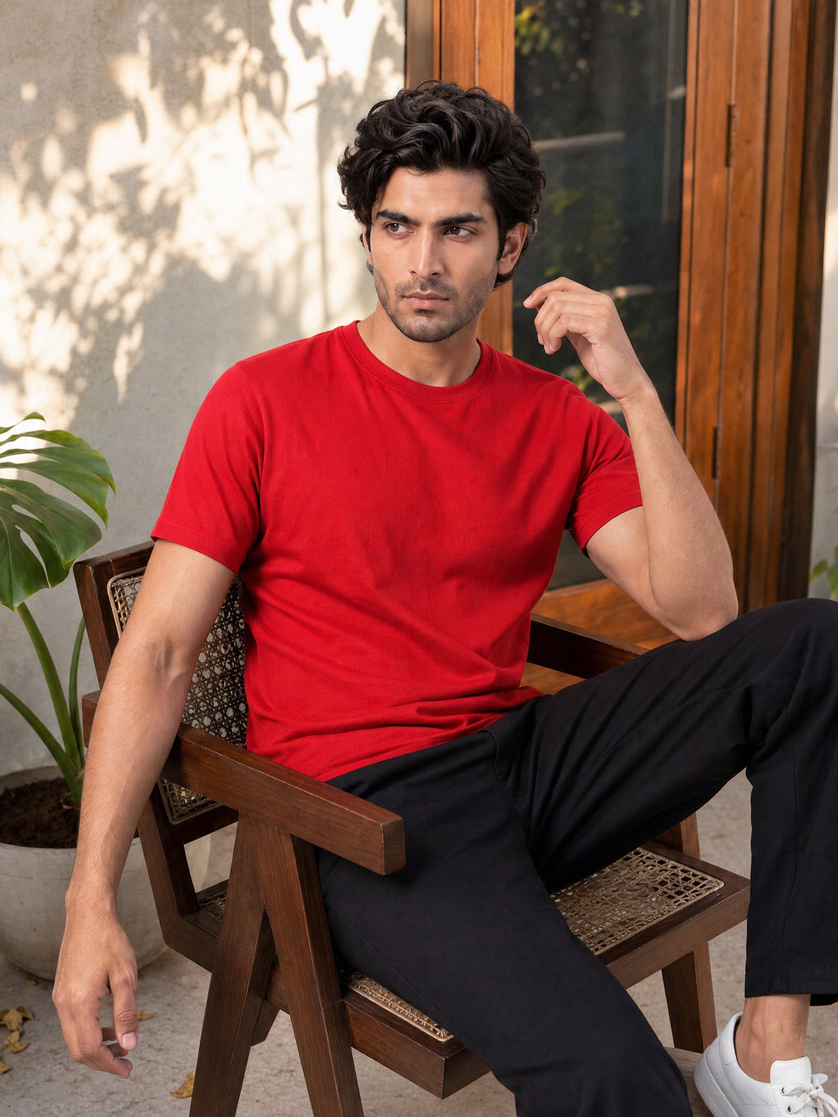 Men's Signature 100% Cotton Round Neck Half Sleeve T-Shirt | 180+ GSM | Soft Touch Finish