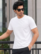 Men's Signature 100% Cotton Round Neck Half Sleeve T-Shirt | 180+ GSM | Soft Touch Finish