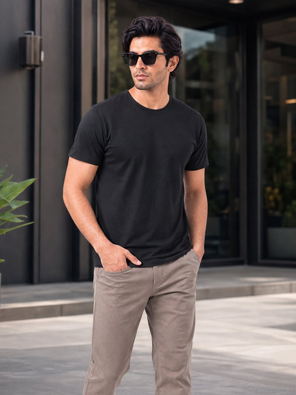 Men's Signature 100% Cotton Round Neck Half Sleeve T-Shirt | 180+ GSM | Soft Touch Finish