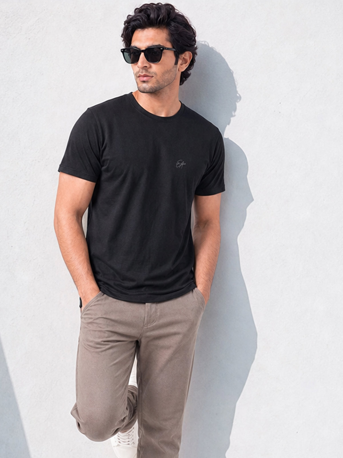 Men's Signature 100% Cotton Crest Round Neck Half Sleeve T-Shirt | 180+ GSM | Premium Finish