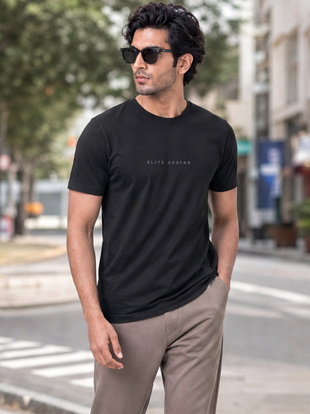 Men's Signature 100% Cotton Statement Round Neck Half Sleeve T-Shirt | 180+ GSM | Premium Finish