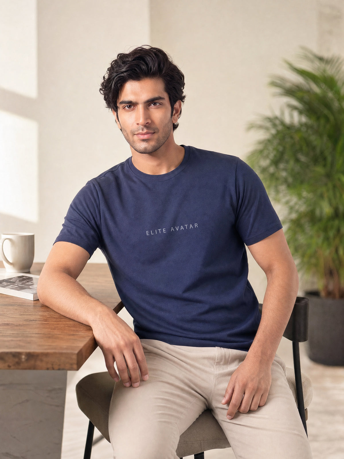 Men's Signature 100% Cotton Statement Round Neck Half Sleeve T-Shirt | 180+ GSM | Premium Finish