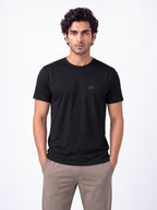 Men's Signature 100% Cotton Crest Round Neck Half Sleeve T-Shirt | 180+ GSM | Premium Finish
