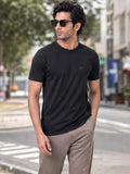 Men's Signature 100% Cotton Crest Round Neck Half Sleeve T-Shirt | 180+ GSM | Premium Finish